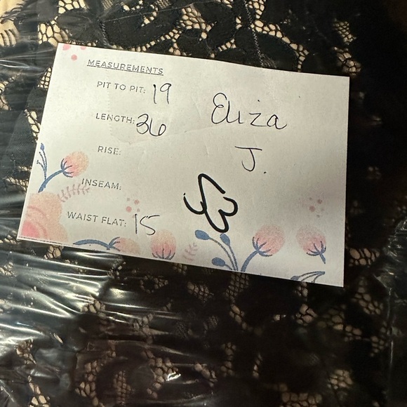 ELIZA J black Lace & faille midi length sexy whimsigoth dress. 8 - Picture 11 of 11